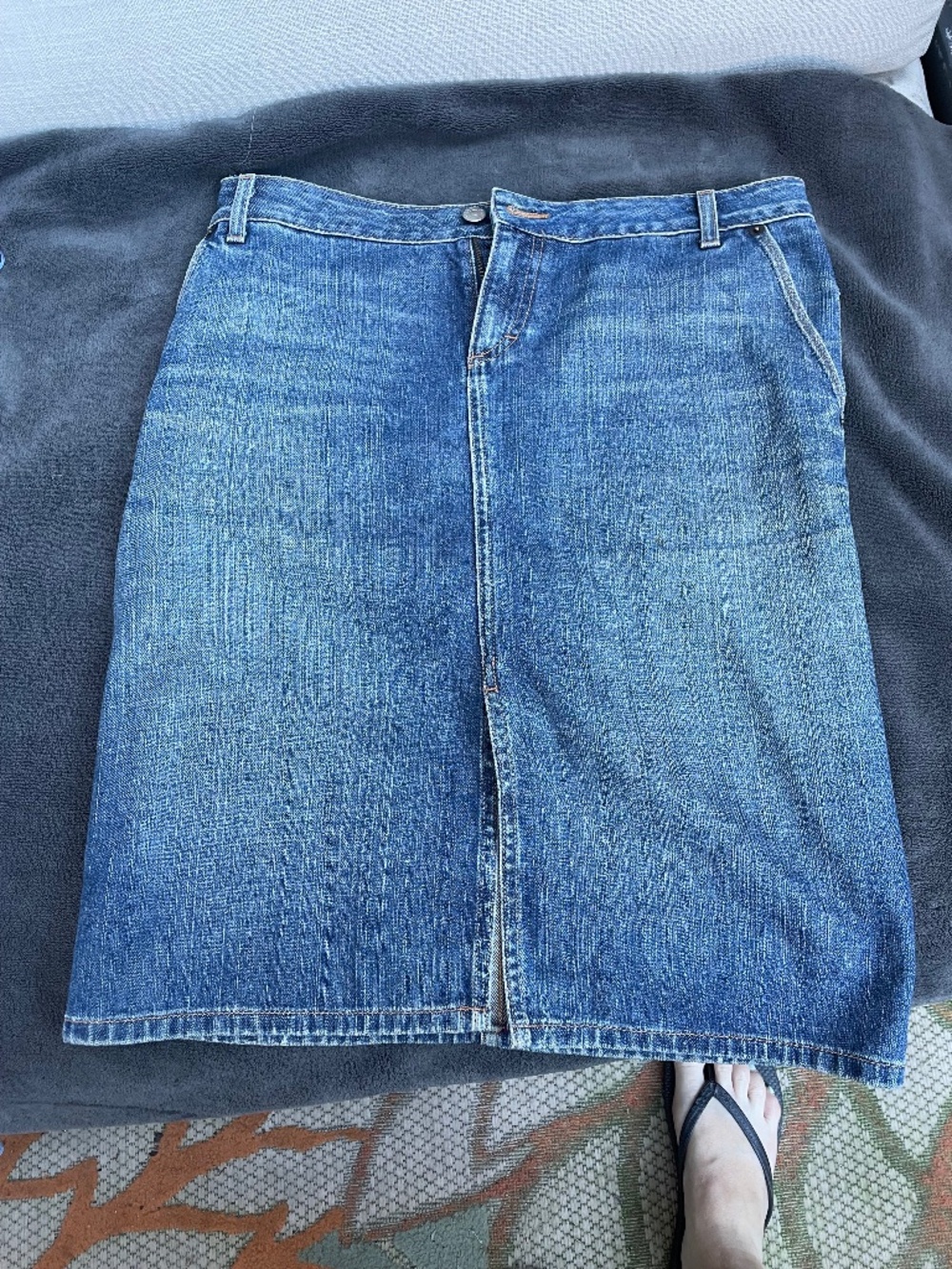 Vintage J.Crew Denim A-line skirt